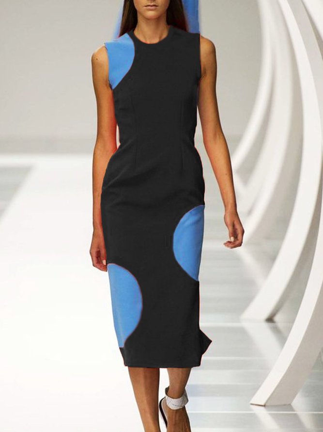 Robe Décontractée à Pois Polka