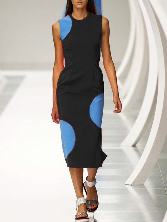 Robe Décontractée à Pois Polka