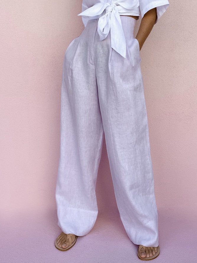 Pantalons Décontractés Plains