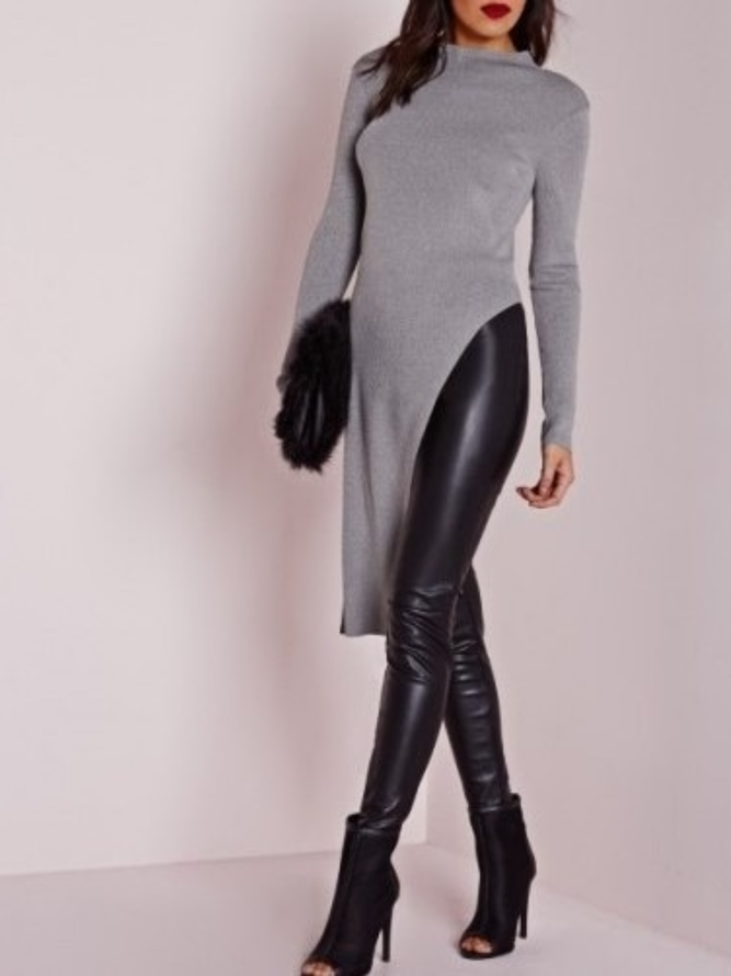 Top Asymétrique Quotidien Élégant Simple Pour Automne