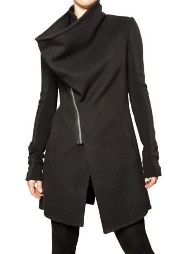 Manteau Plain Décontracté à Manches Longues