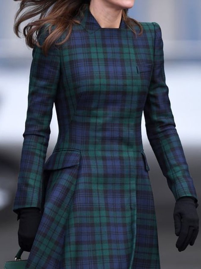 Robe Élégante à Carreaux / Plaid