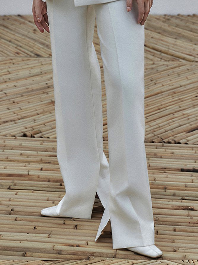 Long Taille Haute Simple Plain Mode Pantalons