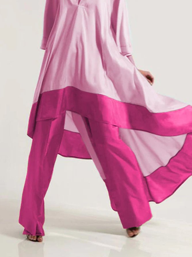 Mode Pantalons Femmes Plaine Automne Urbain Zipper Naturel Aucune élasticité Regular Fit Long H-Line