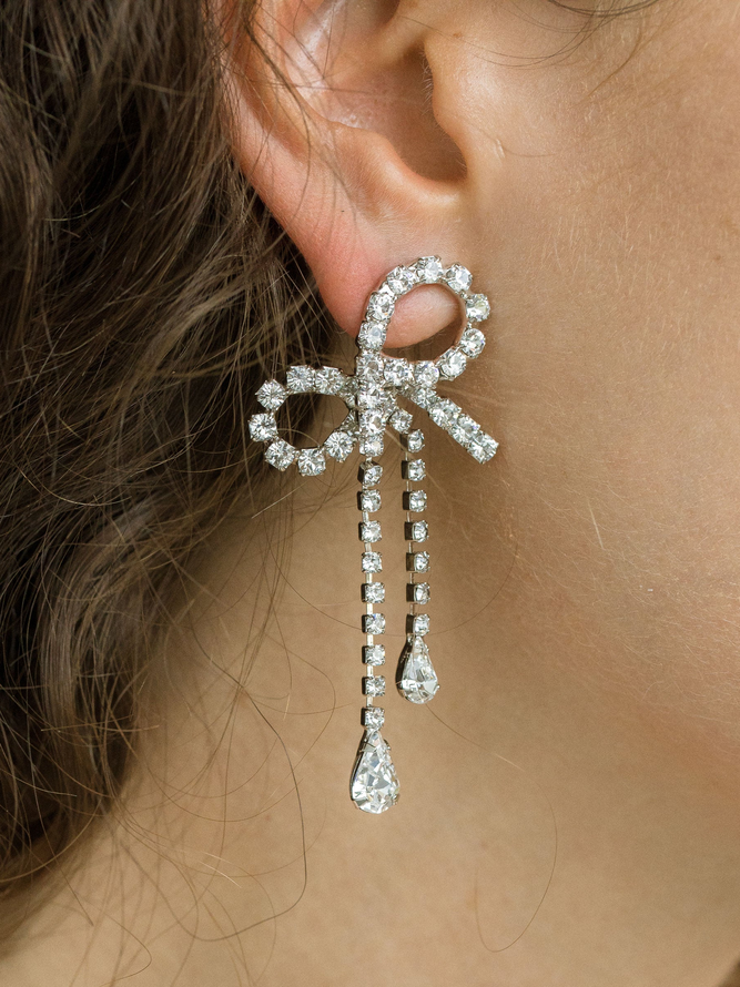 Boucles d'Oreilles Toutes Les Saisons Papillon Fête Métal Vacances Métal Zircon Meilleure vente Pendre pour Femmes
