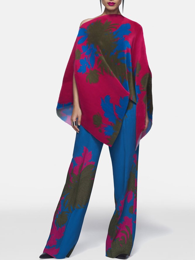 Tops Femmes Floral Printemps Urbain Quotidien Ample Sans Manches Régulier Droit Régulier