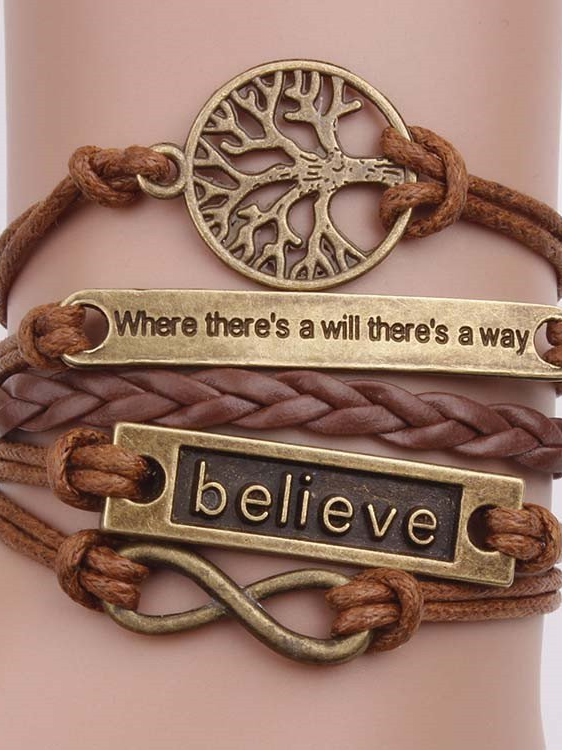 Comme Image Alliage Décontracté Bracelet