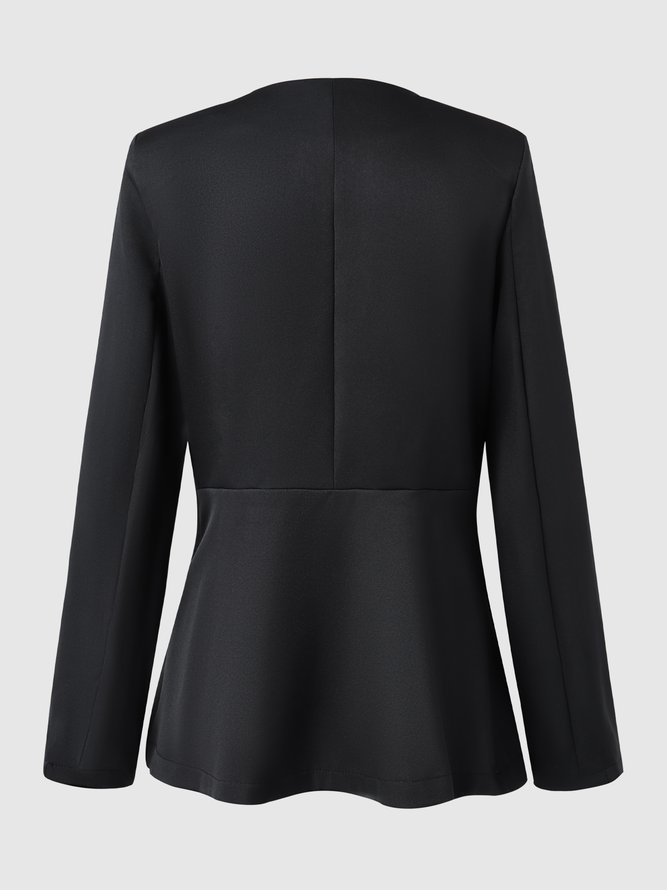 Manteau Simple Élégant Plain