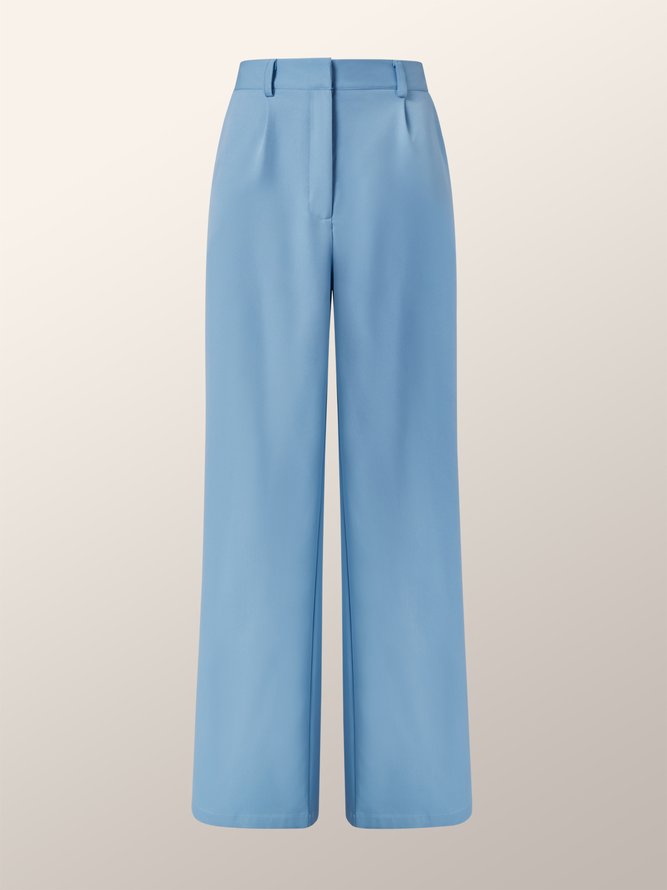 Simple Travail Unicolore Adapté Pantalons