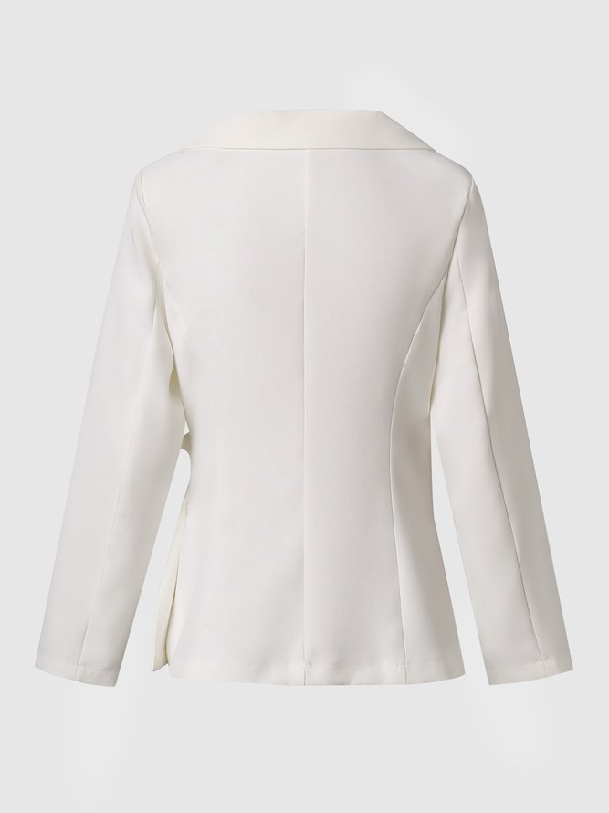 Manches Longues Coupe Régulière Dame Unicolore Blazer
