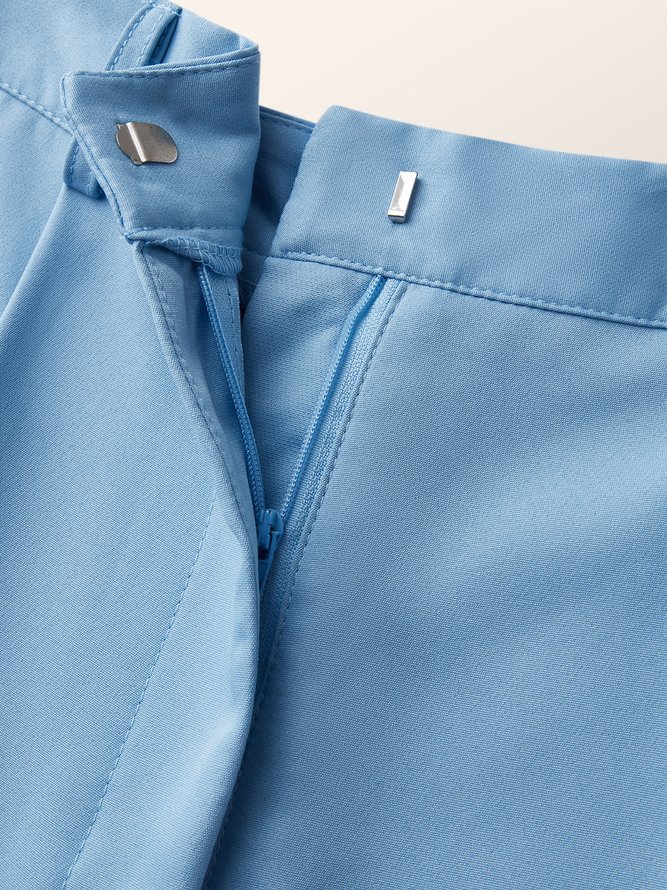Simple Travail Unicolore Adapté Pantalons