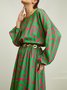 Robes Abstrait Automne Vacances Fermeture Éclair Naturel Sans élasticité Quotidien Regular Fit Regular pour Femme