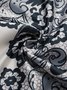 Blouse Floral Automne Élégant Polyester Aucune élasticité Ample Manches 3/4 Régulier Régulier pour Femmes