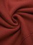 Robes Plain Hiver Élégant Polyester Quotidien Coupe Régulière Mi-longue Manches Longues H-ligne pour Femmes