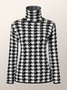 Pull Femmes Géométrique Hiver Urbain Polyester à Haute Élasticité Quotidien Manches Longues Régulier H-ligne