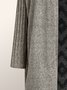 Pull Manteau Géométrique Hiver Urbain Polyester Naturel Quotidien Ample H-ligne Régulier pour Femmes