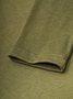 T-Chemise Plain Hiver Urbain Polyester Coupe Régulière Manches Longues Régulier T-ligne Demi col roulé pour Femmes