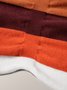 Robes Rayé Hiver Élégant Poids lourd à Haute Élasticité Quotidien Coupe Régulière Manches Longues H-ligne pour Femmes