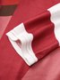 T-Chemise Femmes Bloc de Couleur Printemps Urbain Quotidien Serré Jersey Régulier T-ligne Régulier
