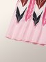 Robes Géométrique Printemps Élégant Polyester Taille Haute Quotidien Coupe Régulière Manches Longues Ligne X pour Femmes