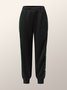 Décontracté Pantalons Femmes Bloc de Couleur Printemps Urbain Polyester Taille Haute Quotidien Coupe Régulière Long Élasticité moyenne