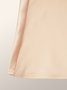 Jupe Plain Printemps Élégant Polyester Naturel Aucune élasticité Coupe Régulière Trapèze Régulier pour Femmes