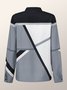 Blouse Femmes Géométrique Printemps Urbain Polyester Quotidien Coupe Régulière 1 * Top Manches Longues Régulier