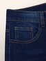 Jean urbain en denim à coupe régulière pour femmes