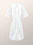 Robes Femmes Plain Été Urbain Polyester Naturel Léger Quotidien Ample Jupe