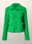 Cardigans Femmes Plain Printemps / Automne Urbain Tricoté Aucune élasticité Quotidien Régulier Droit Régulier