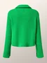 Cardigans Femmes Plain Printemps / Automne Urbain Tricoté Aucune élasticité Quotidien Régulier Droit Régulier