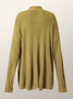Cardigans Femmes Plain Printemps / Automne Urbain Tricoté Aucune élasticité Quotidien Ample Régulier Droit