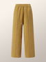 Pantalons Femmes Plain Printemps / Automne Urbain Polyester Naturel Poids lourd Quotidien Pantalon à la cheville Droit