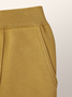 Pantalons Femmes Plain Printemps / Automne Urbain Polyester Naturel Poids lourd Quotidien Pantalon à la cheville Droit