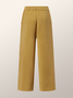 Pantalons Femmes Plain Printemps / Automne Urbain Polyester Naturel Poids lourd Quotidien Pantalon à la cheville Droit