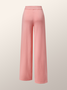 Pantalons Femmes Plain Printemps / Automne Urbain Naturel Aucune élasticité Quotidien Ample Pantalon droit Droit