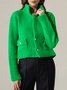 Cardigans Femmes Plain Printemps / Automne Urbain Tricoté Aucune élasticité Quotidien Régulier Droit Régulier