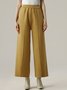 Pantalons Femmes Plain Printemps / Automne Urbain Polyester Naturel Poids lourd Quotidien Pantalon à la cheville Droit