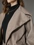 Blousons Femmes Printemps / Automne Urbain Chevrons Polyester Micro-élasticité Quotidien Ample Col Châle Régulier