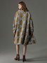 Robes Géométrique Printemps / Automne Urbain Polyester Taille Haute Coupe Régulière Court Col Rond Ligne X pour Femmes