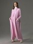Cardigans Femmes Plain Printemps / Automne Urbain Polyester Aucune élasticité Quotidien Manches Longues Droit Régulier