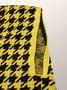Cardigans Femmes Pied-de-poule Hiver Urbain Acrylique Poids lourd Aucune élasticité Ample Long Droit