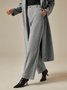 Mode Pantalons Femmes Plain Printemps / Automne Urbain Aucune élasticité Faire la navette Pantalon droit Long Droit Régulier