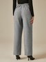 Mode Pantalons Femmes Plain Printemps / Automne Urbain Aucune élasticité Faire la navette Pantalon droit Long Droit Régulier