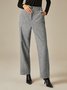 Mode Pantalons Femmes Plain Printemps / Automne Urbain Aucune élasticité Faire la navette Pantalon droit Long Droit Régulier
