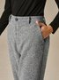 Mode Pantalons Femmes Plain Printemps / Automne Urbain Aucune élasticité Faire la navette Pantalon droit Long Droit Régulier