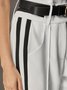 Mode Pantalons Femmes Bloc de Couleur Printemps Urbain Polyester Naturel Coupe Régulière Pantalon à la cheville Droit Régulier