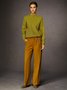 Pulls Femmes Plain Printemps / Automne Urbain Viscose Aucune élasticité Ample Manches Longues Régulier Régulier