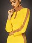 Robes Pulls Plain Automne Urbain Viscose Aucune élasticité Quotidien Collant Régulier Non pour Femmes