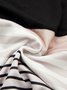 Robes Femmes Rayé Hiver Urbain Naturel Mi-longue Col Roulé S-ligne Régulier Jupe hanche